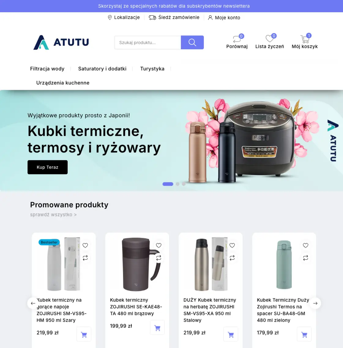 Atutu.pl – Minimalistyczny e-commerce B2C dla marek premium (PrestaShop)